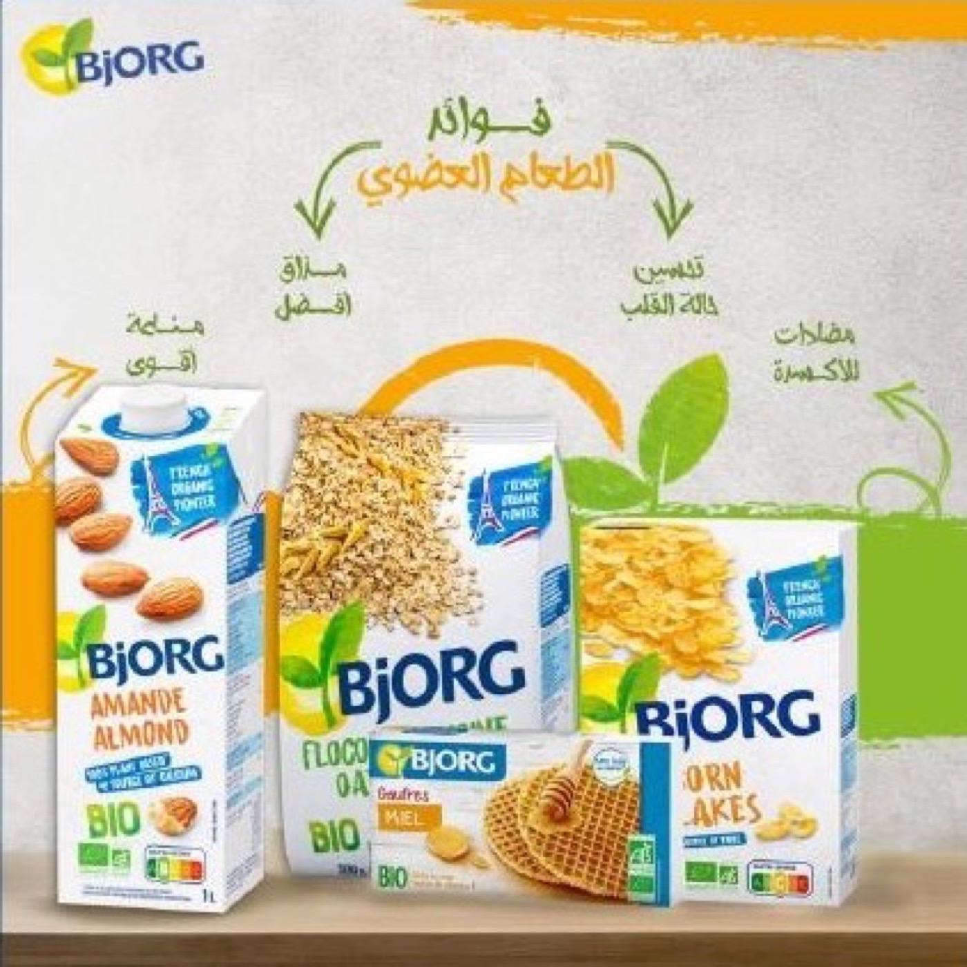 Bjorg KSA organic food campaign artwork